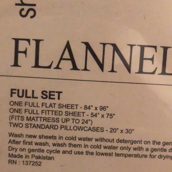 Tribeca Living FLANNEL Plaid Moose Printed Sheet Set Full - Picture 6 of 9